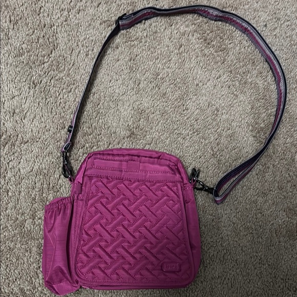 COPY - Lug Pink Quilted Crossbody Bag with Adjustable Strap - Picture 1 of 3
